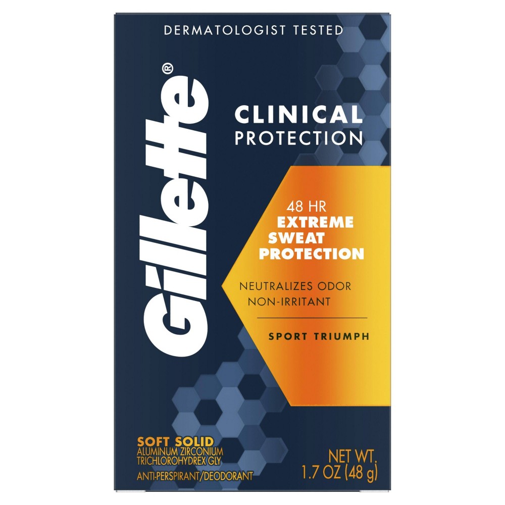 UPC 047400049536 product image for Gillette Clinical Soft Solid Sport Triumph Antiperspirant & Deodorant - 1.7oz | upcitemdb.com