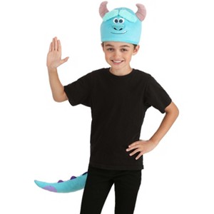 HalloweenCostumes.com One Size Fits Most   Kids Monsters Inc Sulley Plush Hat and Tail Kit, Blue/Purple/Brown - 1 of 4