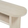 Kumasinova 47.8" Elegant Console Table with Storage Shelf,Minimalist Entryway Table with Rounded Edges,Sofa Table for Living Room,Entryway - 3 of 4