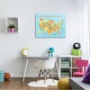Stupell Industries United States of America USA Kids Map Canvas Wall Art - 2 of 4