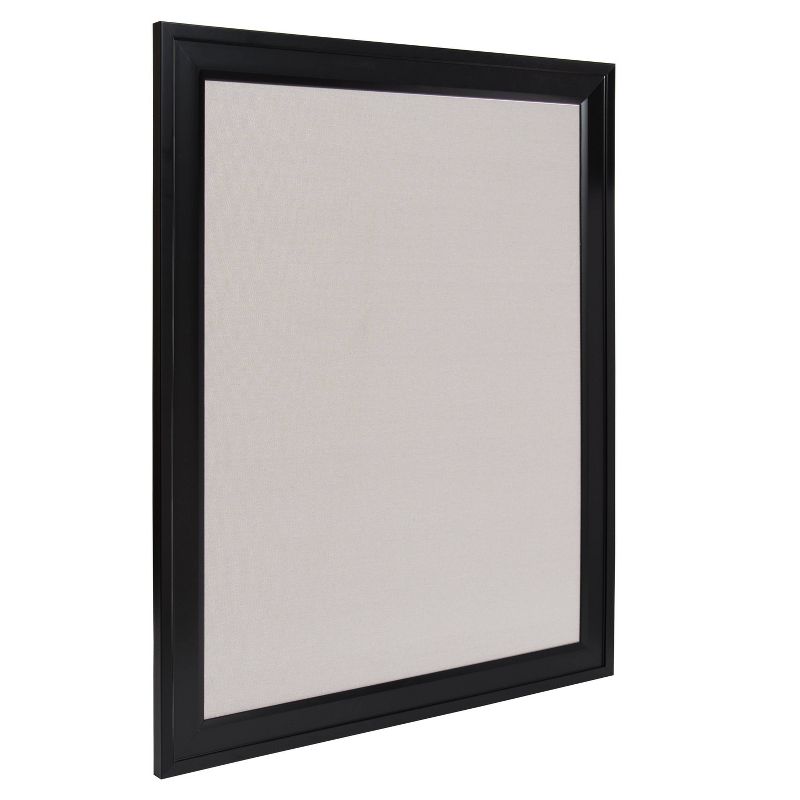 Bosc Framed Gray Linen Fabric Pinboard - DesignOvation, 2 of 6