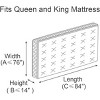 Aoibox Mattress Bag for Moving and Storage Queen King Size 2 Pack Lightweight Plastic for Disposal No Zipper Closure - 3 of 4