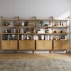71.9" Nathan James Set of 4 Jasper Wood Fluted Bookshelf Brown - 3 of 4