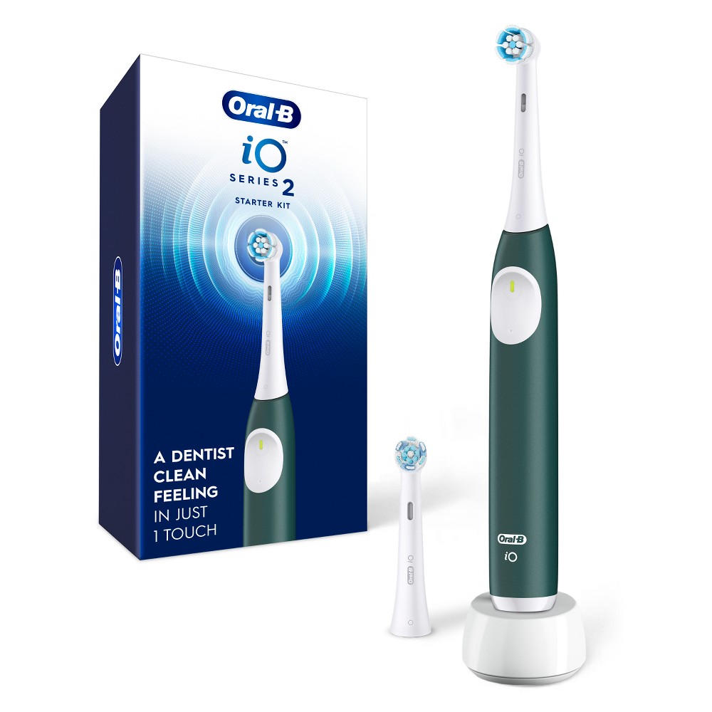 Oral-B iO Series 2 Electric Toothbrush Starter Kit - Forest Green