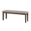 NicBex Upholstered Bench,Dining Bench with Solid Wood Frame,Modern Ottoman for Living Room,Entryway,Kitchen - 2 of 4