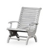 Gulches Outdoor Chairs, Eucalyptus Plantation Chair Driftwood ,Acacia Wood Recliner Rocking Chair,Silver Gray - 4 of 4