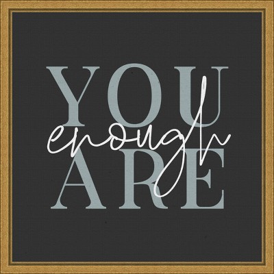 Amanti Art Daily Affirmations VI by Wild Apple Portfolio Canvas Wall Art Print Framed 16 x 16-in.