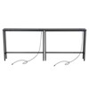 Rust Brown 2pcs Triamine Iron 200*15*79cm Entryway Table with Plugs - 3 of 4