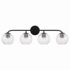 Capital Lighting Dolan 4 - Light Vanity in  Matte Black - 3 of 4