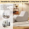 CAVINAS Sleek Accent Chair with Ottoman,Elegant Lazy Chair,Luxury High-Resilience Foam Lounge Chair,Stylish Leisure Chair for Living Room - 3 of 4