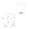 SEVOBAL Bathroom Vanities Floating Cabinet 15.7 Inch with Resin Sink and One Shelf for Bathroom Storage, Black, 24.41"*20.47"*11.02" - 3 of 4