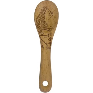 Talisman Designs Laser Etched Beechwood Mini Spoon, Woodland Collection, Hedgehog - 1 of 1
