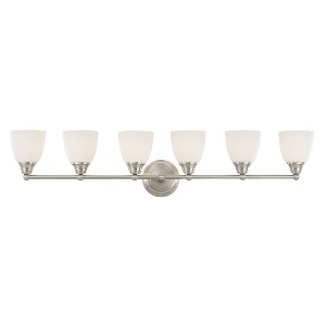 Livex Lighting Somerville 6 - Light Vanity in  Brushed Nickel - 1 of 1