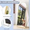 HOMLUX 64"x21" Oversize Arched Full Length Mirror With Stand Curve Top Home Decor Floor Length Mirror Full Body Wall Mirror,Gold - 4 of 4