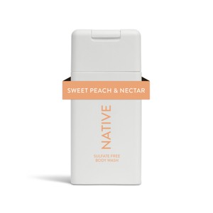 Native Body Wash - Sweet Peach & Nectar - 3 fl oz - 1 of 4