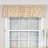RLF Home 100% Cotton High Quality Torres Tailored Window Valance with 1.5" Rod Pocket 50" W X 12" L Cream - 2 of 4