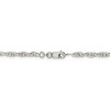 Black Bow Jewelry 2.75mm, Sterling Silver Solid Loose Rope Chain Necklace - 4 of 4