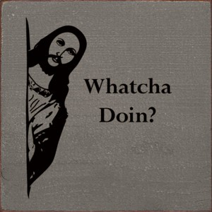 Slickblue Rustic Jesus Quote Wall Sign 7x7 – Solid Wood Plaque for Shelf or Hanging, Funny Faith Decor, Color Options - 1 of 3