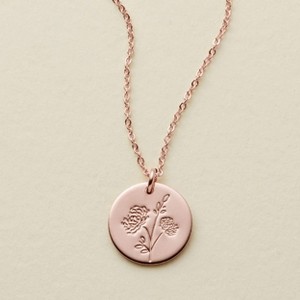 Made By Mary | November Birth Flower Necklace - 1 of 4