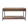 Springdale Ii Rustic 2 Drawer Console Table Natural Finish - Treasure Trove Accents: Industrial Style, Iron Frame, 50" Width - 4 of 4