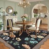 Botanical Machine Washable Stain Resistant Area Rug for Bebroom Soft Low Pile Floral Farmhouse Non Slip Foldable Rug for Bedroom Living Room Kitchen - 2 of 4