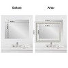 Amanti Art Mirror Makeover Bathroom Mirror Frame Border Kit - Fully Assembled Peel and Stick Frame - Mirror NOT Included - Parlor Trim - 4 of 4