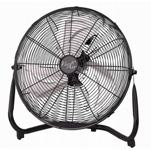 Vie Air 14 Inch Industrial High Velocity Heavy Duty Metal Floor Fan with 3 Speed Settings - 1 of 4