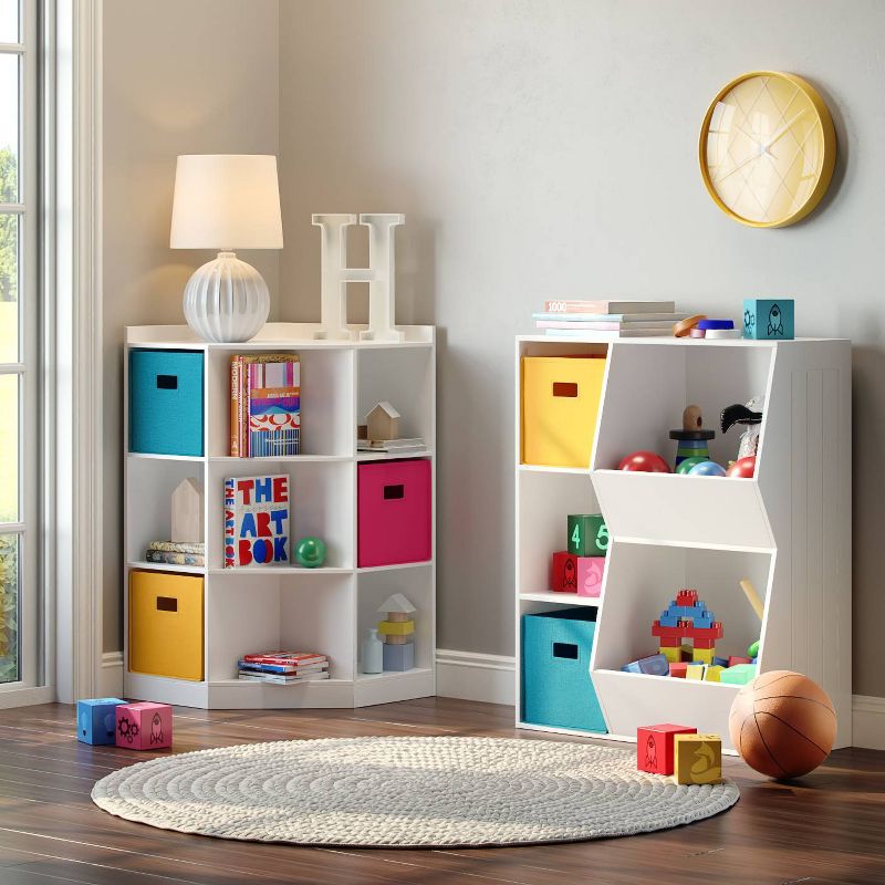 Kids' 6 Cubby with 3 Shelf Corner Cabinet - RiverRidge, 4 of 8