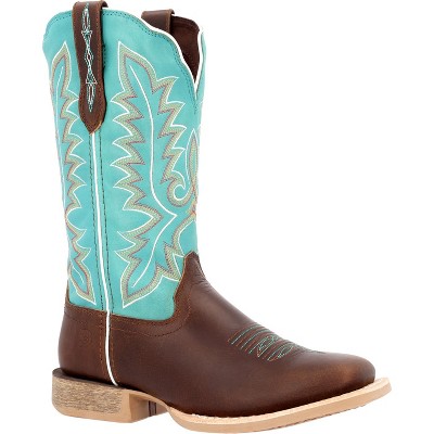 Women's Durango® Lady Rebel Pro™ Women’s Bay Brown Artic Blue Western Boot