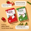 Puttisu Real Fruit Kids Facial Mask Sheet - Strawberry (Box of 14 packs) - 4 of 4