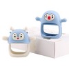 Smily Mia 2 in 1 Reindeer & Penguin Baby Teething Toy Set for Infants 3 Months Plus, Soothing Wearable Baby Chew Toy Sucking Needs - 4 of 4