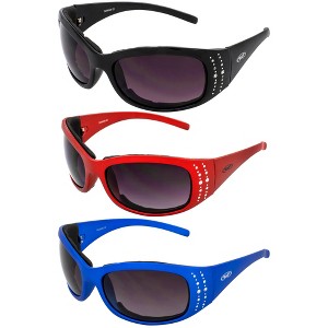 3 Pairs of Global Vision Eyewear Marilyn 2 Plus Safety Motorcycle Glasses - 1 of 4