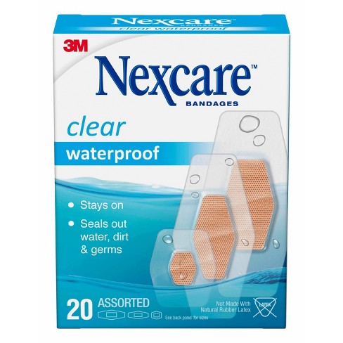 Nexcare Waterproof Bandages - Clear - Assorted Sizes : Target