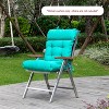 ARTPLAN All Weather Chair Outdoor Cushions of Adirondack Chair with High Back Wicker Tufted Pillow for Outdoor Furniture - 2 of 4