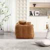 65.1'' Soft beanbag chair with high resilience foam core for two people Yellow - 2 of 4