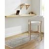 Hauteloom Margaret Damask Beige & Blue Washable Area Rug - 4 of 4
