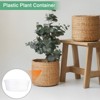 Unique Bargains Plastic Clear Indoor/Outdoor  Thin Plant Saucer Drip Tray - 3 of 4