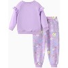 Disney Princess Toddler Girls Ruffle Fall Casual Top and Bottom Sets - 2 of 4