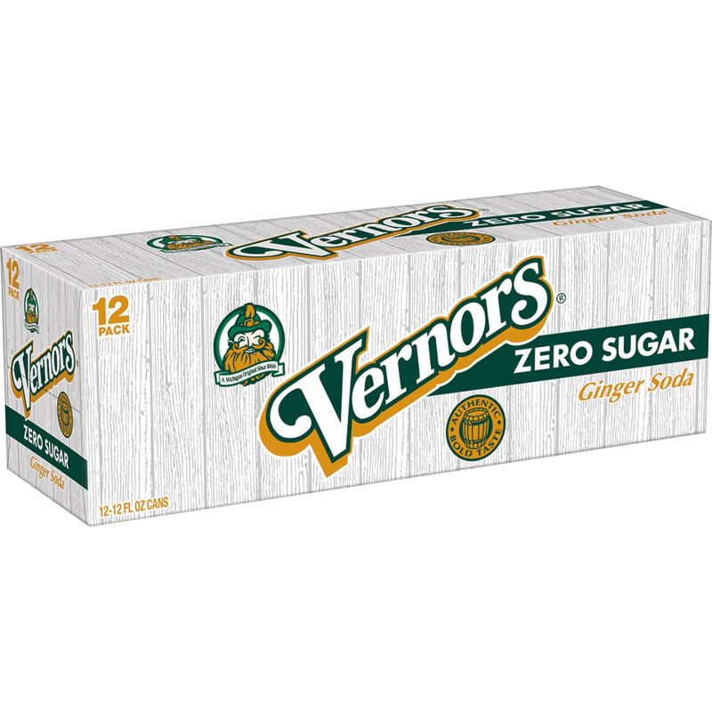 Vernors Zero Sugar Ginger Soda - 12pk/12 fl oz Cans, 2 of 8