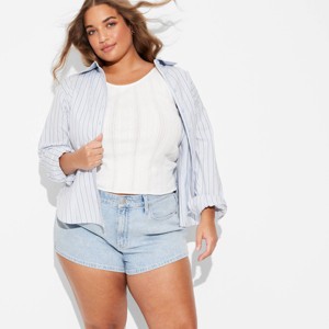 Women's High-Rise Micro Denim Shorts - Wild Fable™ - 1 of 3