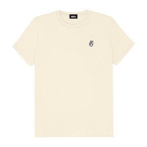 Dalix Peace Sign Embroidered Lightweight Relaxed Jersey Tee Summer Cute Positive Womens - 1 of 4