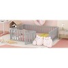 Full Size Wood Daybed Frame with Fence White - 2 of 4