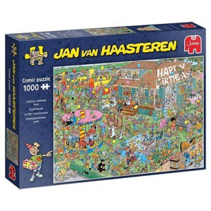 Jumbo Toys 1,000 Piece Jigsaw Puzzle: Children's Birthday Party - 27" x 19" - 1 of 4