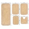 Home Weavers Radiant Collection 100% Cotton Tufted Bathroom Rug Set, Non-Slip Latex Bath Rug Set - 3 of 4
