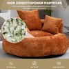 NicBex High Back Bean Bag Chair with 3 Pillows for Adults and Kids,Chenille Lazy Sofa for Living Room,Bedroom,Apartment - 4 of 4