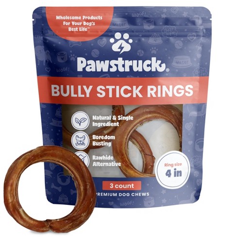 Pawstruck All natural Bully Stick Rings For Dogs Single