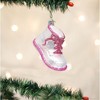 Old World Christmas Blown Glass Ornament for Christmas Tree, Pink Baby Shoe - 2 of 3