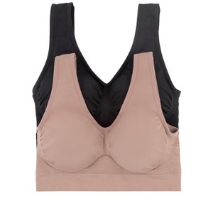 Paramour by Felina | Body Smooth Seamless Wireless Bralette 2-Pack - 1 of 4