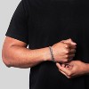 Crucible Men's Curved Link Curb Chain Stainless Steel Bracelet - 2 of 4