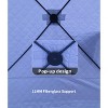 Pop Up Ice Fishing Tent Insulated Ice Fishing Shelter Portable Hub-Style Shelter Shanty Windproof and Warm, Multiple Sizes for 1 to 8 Person - 4 of 4